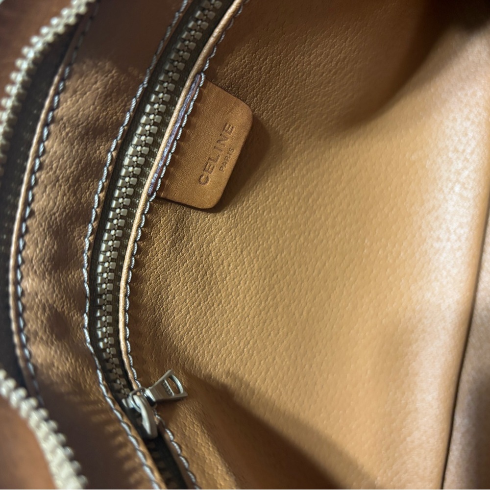 Celine Luxury Leather Triomphe Macadam Clutch Bag - Picture 8 of 10